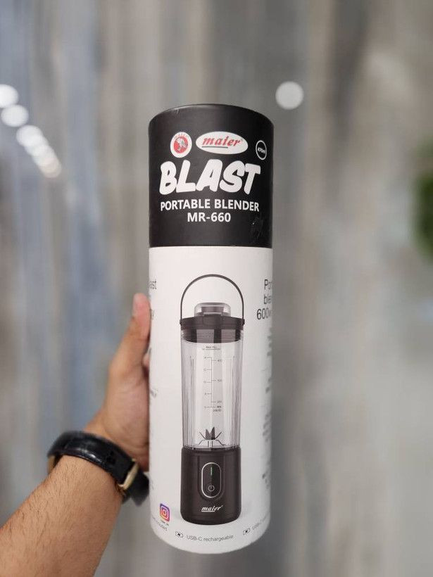 شیکر شارژی مایر مدل MR-660 | مخلوطکن قابل حمل ۴۷۰ میلیلیتری